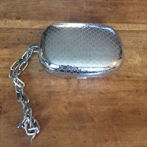 Mini Paco Rabanne Hard Silver Clutch
